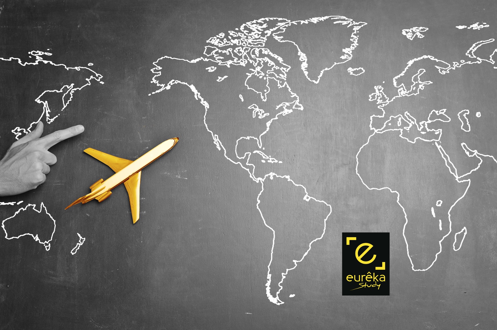 avion mappemonde étudier à l'étranger après le bac