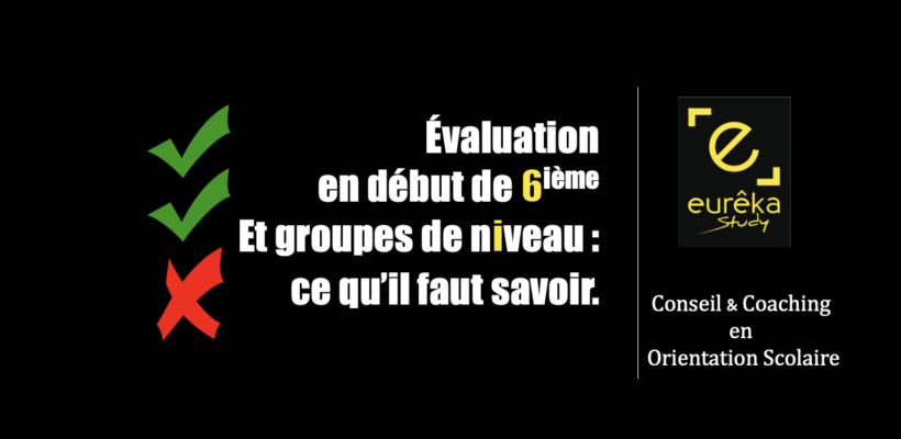 évaluation QCM de maths et français en début de 6ième et groupe de niveau