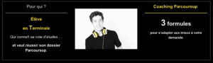 Les 3 formules coaching Parcoursup